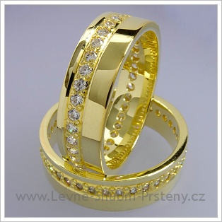 Snubní prsteny LSP 1547 žluté zlato
