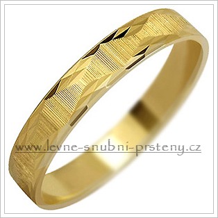 Snubní prsteny LSP 1551 žluté zlato