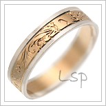Snubní prsteny LSP 1562 kombinované zlato