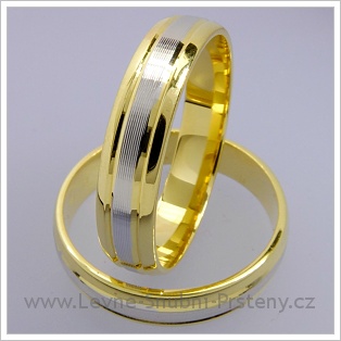 Snubní prsteny LSP 1566 kombinované zlato