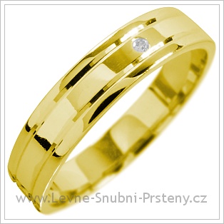 Snubní prsteny LSP 1582 žluté zlato