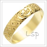 Snubní prsteny LSP 1587 žluté zlato