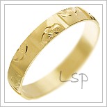 Snubní prsteny LSP 1603 žluté zlato