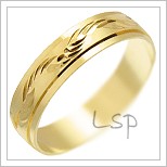 Snubní prsteny LSP 1619 žluté zlato