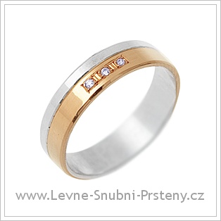 Snubní prsteny LSP 1623 - kombinované zlato