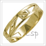 Snubní prsteny LSP 1624 žluté zlato