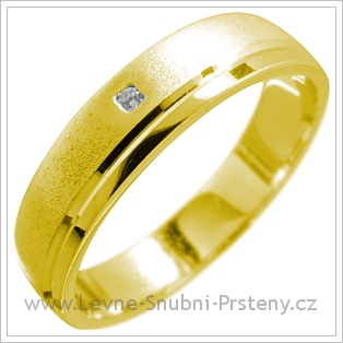 Snubní prsteny LSP 1629 žluté zlato