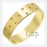 Snubní prsteny LSP 1647 žluté zlato