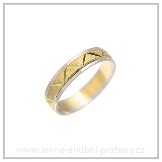 Snubní prsteny LSP 1655 kombinované zlato