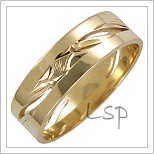 Snubní prsteny LSP 1657 žluté zlato