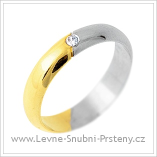 Snubní prsteny LSP 1663 - kombinované zlato