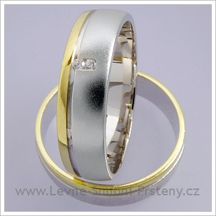 Snubní prsteny LSP 1664 kombinované zlato