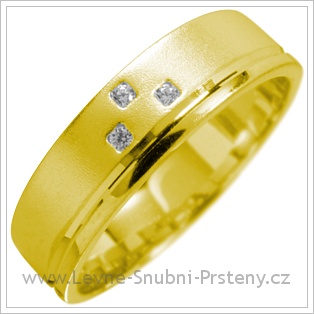 Snubní prsteny LSP 1669 žluté zlato