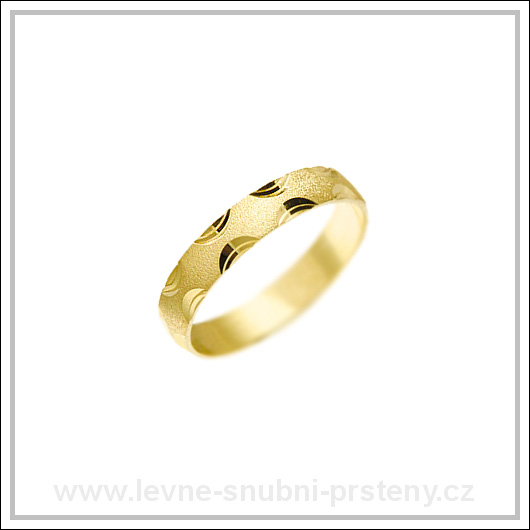 Snubní prsteny LSP 1680 žluté zlato