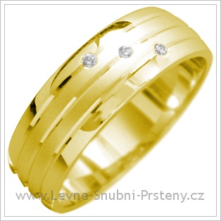 Snubní prsteny LSP 1695 žluté zlato
