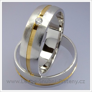 Snubní prsteny LSP 1710 kombinované zlato