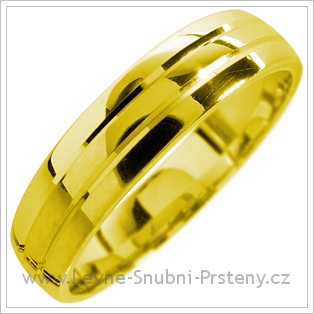 Snubní prsteny LSP 1713 žluté zlato