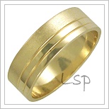 Snubní prsteny LSP 1714 žluté zlato