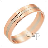 Snubní prsteny LSP 1746 kombinované zlato