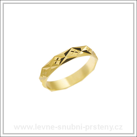 Snubní prsteny LSP 1762 žluté zlato