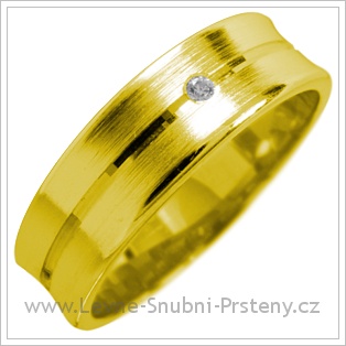 Snubní prsteny LSP 1768 žluté zlato