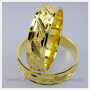 Snubní prsteny LSP 1777 žluté zlato