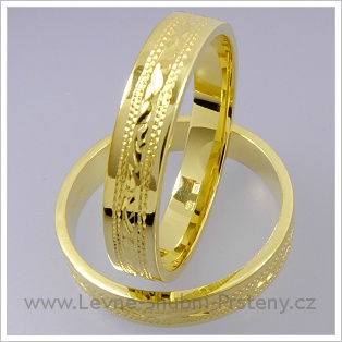Snubní prsteny LSP 1790 žluté zlato