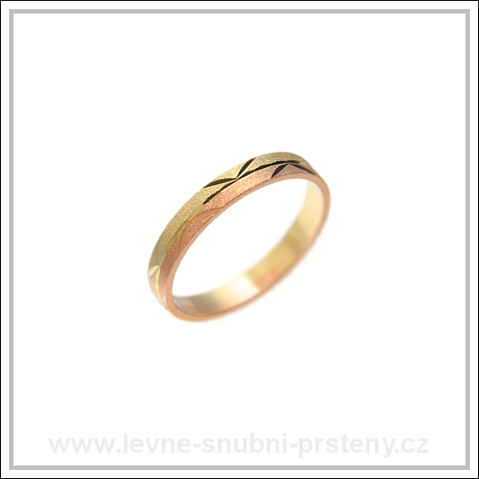 Snubní prsteny LSP 1799 kombinované zlato