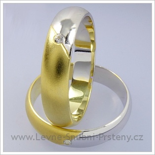 Snubní prsteny LSP 1827 kombinované zlato