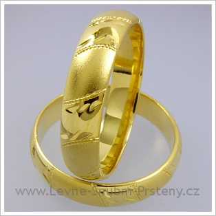 Snubní prsteny LSP 1834 žluté zlato