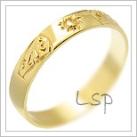 Snubní prsteny LSP 1856 žluté zlato