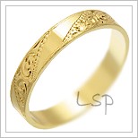 Snubní prsteny LSP 1860 žluté zlato