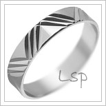 Snubní prsteny LSP 1877 bílé zlato