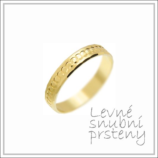 Snubní prsteny LSP 1904 žluté zlato