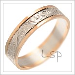 Snubní prsteny LSP 1923 kombinované zlato