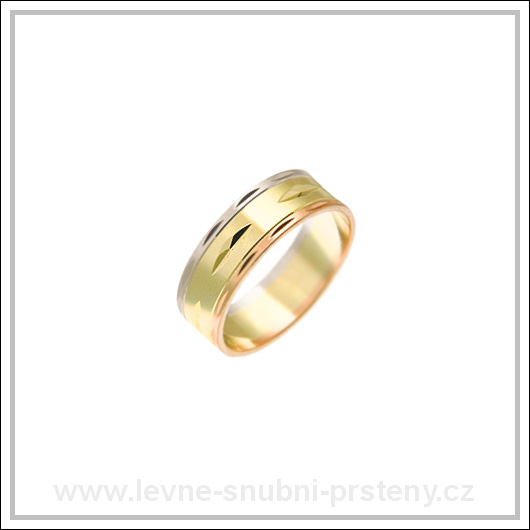 Snubní prsteny LSP 1971 kombinované zlato