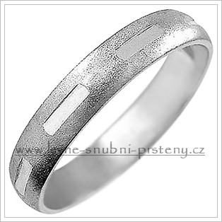 Snubní prsteny LSP 2026b bílé zlato