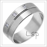 Snubní prsteny LSP 2029 bílé zlato