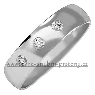Snubní prsteny LSP 2031b bílé zlato
