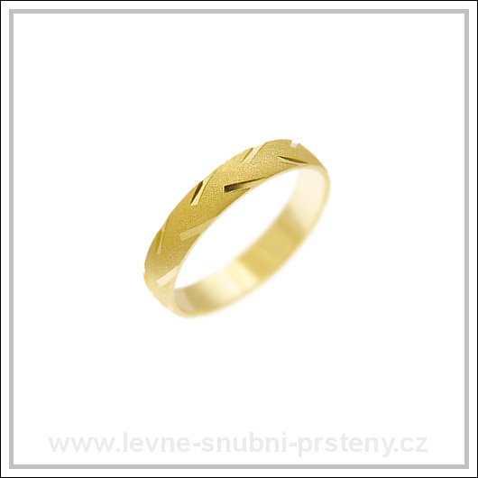 Snubní prsteny LSP 2034 žluté zlato