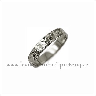 Snubní prsteny LSP 2047b bílé zlato