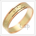 Snubní prsteny LSP 2050 kombinované zlato