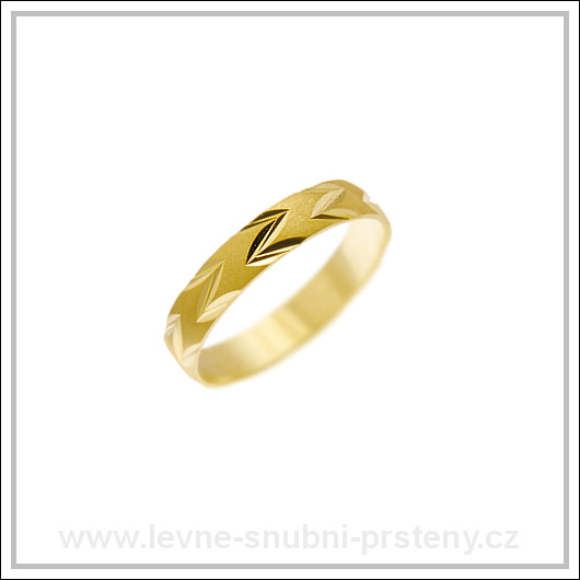 Snubní prsteny LSP 2065 žluté zlato