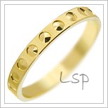 Snubní prsteny LSP 2081 žluté zlato