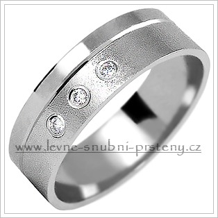 Snubní prsteny LSP 2088b bílé zlato