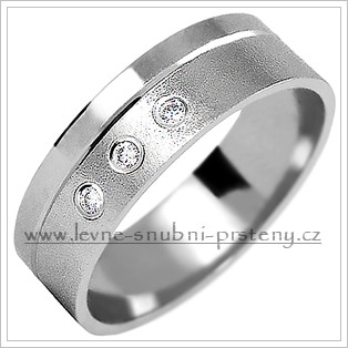 Snubní prsteny LSP 2088bz bílé zlato