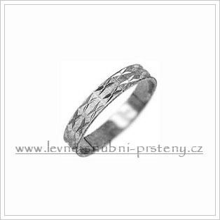 Snubní prsteny LSP 2109b bílé zlato