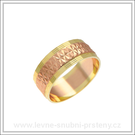 Snubní prsteny LSP 2114 kombinované zlato
