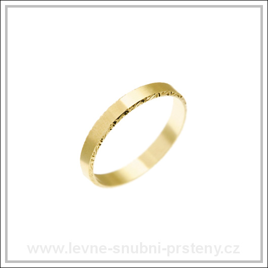 Snubní prsteny LSP 2135 žluté zlato
