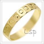 Snubní prsteny LSP 2143 žluté zlato